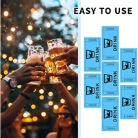 Lot de 1000 jetons de valeur en rouleau, bons de boissons bleus de haute qualité pour les événements, les tombolas, charme discret et design pratique