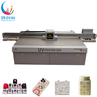 Impresora UV de Inyección de Tinta Grande 2030 XP600, 4 Cabezales Automáticos, Apta para Objetos Cilíndricos, Placas Metálicas, Cuero Flexible, Vidrio, Cerámica