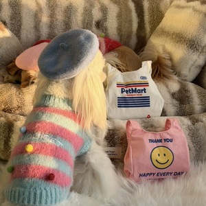 Juguete chirriante para perros con forma de bolsa de compras, juguete para perros con papel crujiente para esconder golosinas, juguete masticable personalizable para cachorros - Product Image 2