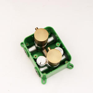 Cuerpo de Válvula Termostática Oculta para Ducha, de Cobre, con Tres Funciones, Montaje Simple en Pared - Product Image 4