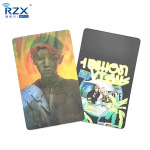 사용자 정의 디자인 Photocard 3D 렌즈 모양 크리스마스 PVC 플라스틱 카드