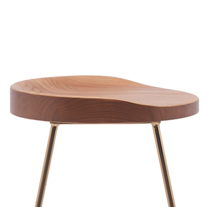 Gỗ thanh phân truy cập chiều cao kim loại chân bếp đảo gỗ <span class=keywords><strong>backless</strong></span> thanh phân - Product Image 5