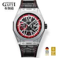 Bonest Gatti Japan-Uhrwerk Uhren Mechanische Automatik Wasserdichte Business-Armbanduhr BG9601-B2