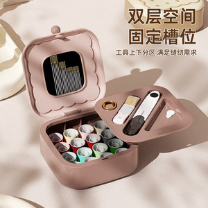 Caja magnética portátil para agujas de coser con agujas y herramientas para reparaciones rápidas - Product Image 4