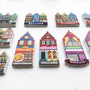 Vente en gros transfrontalière directe d'usine de magnets de réfrigérateur imprimés en 3D UV et de souvenirs de voyage d'<span class=keywords><strong>Amsterdam</strong></span> - Product Image 4