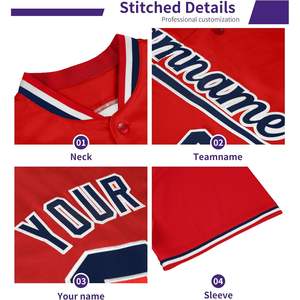 Maillot de baseball dégradé personnalisé pour hommes femmes jeunesse chemise personnalisée à rayures unies avec numéro de nom logo design respirant - Product Image 1