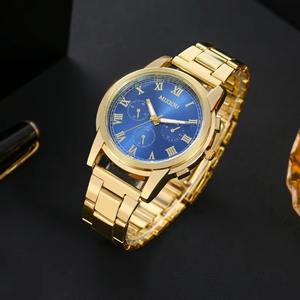 Reloj Deportivo de Moda para Hombre MIXIOU de Tres Ojos, Correa de Acero Inoxidable, Esfera de 40 mm, Movimiento de Cuarzo, Último Diseño - Product Image 1