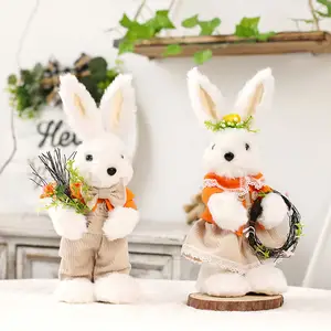 קישוט מסיבת פסחא באיכות גבוהה עומד חמוד ארנב מזל אופנה מתנת פסחא