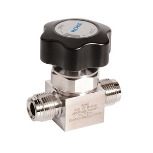 Vanne à diaphragme ROKE 316L 1/2 po avec joint PTFE, vanne de régulation haute pression pour milieux chimiques - Product Image 1