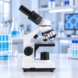 Microscopio Biologico Binoculare 40X-640X, per Fisica delle Scuole Medie, Osservazione di Batteri, Cellule, Funghi, Acque Reflue, Laboratorio Domestico e Didattica - Product Image 5