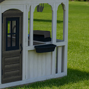 Maison de jeu en bois pour enfants, équipement de jeu de rôle en plein air, aire de jeux pour enfants avec structure en bois - Product Image 5