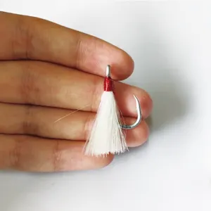 Vielzahl Farben und Größen Bucktail Teaser Angelhaken-Edelstahl haken