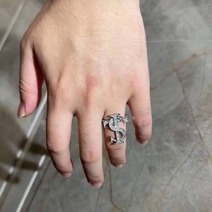 Stk Ring Full Diamond Round Brilliant Cut Unisex Index Finger Jewelry Everyday Wear - Product Image 4