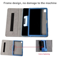 Casing Tablet Kulit Bertekstur Bunga untuk TCL Tab Pro 5G, Penutup Pad dengan Penyangga