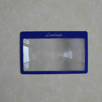 Plastic Sheet Magnifier Promotional PVC Name Card 3x Magnification 85x54mm Size 80x43mm Magnified Area