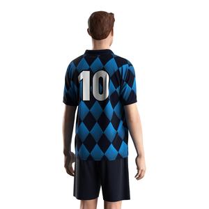 Haut de football ajustable avec col polo à bouton unique, zones anti-humidité et technologie de séchage rapide, idéal pour les événements de club - Product Image 4