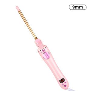 Mini <span class=keywords><strong>fer</strong></span> à friser en céramique de 9 mm ou 16 mm avec affichage LED de la température <span class=keywords><strong>pour</strong></span> <span class=keywords><strong>cheveux</strong></span> courts - Coiffures ondulées, bob et franges bouclées - Product Image 1