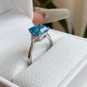 중국에서 수제 제작된 여성용 절묘한 미스타라 R046 빈티지 보석 반지 선물 - Product Image 4