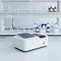 Spektrofotometer UV-Visibel AELAB Lab Digital Layar Sentuh Split Double Beam dengan Lebar Pita Spektral 2nm dan Panjang Gelombang 190-1100nm