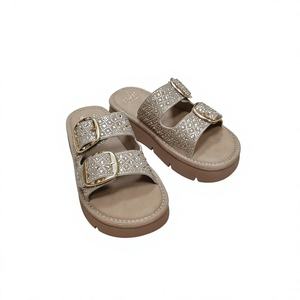 New Fashion Luxury Design Women's Soft <strong>Slipper</strong> Shoes Sandals with Breathable Summer Outdoor Platform PU Hard-Wearing - Product Image 1