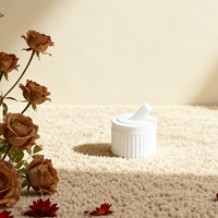Capuchon de bec verseur de type canon, classique, estampé à chaud, en ABS, col de 28 mm |   Capuchon à vis anti-fuite pour flacons de cosmétiques et de soins de la peau de luxe