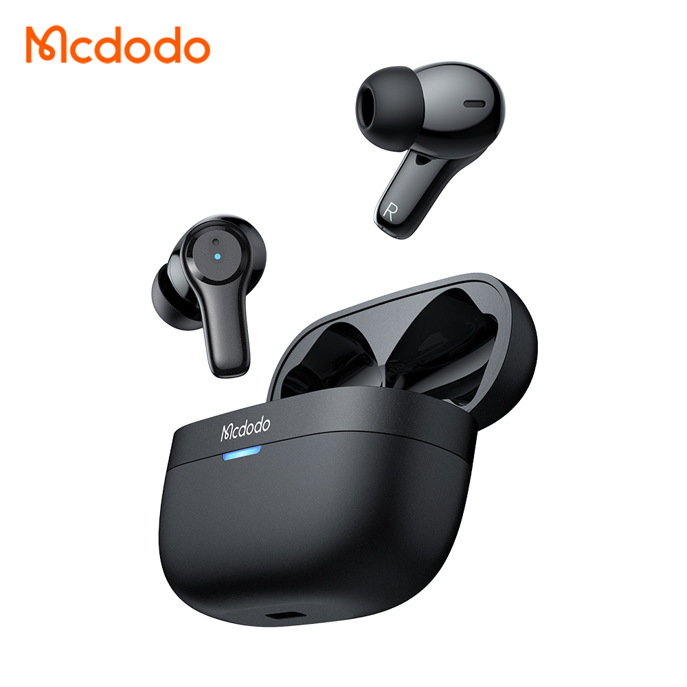 Беспроводные наушники Mcdodo с ENC, шумоподавление, 25 часов работы в режиме ожидания, 6 часов работы, музыка с сенсорным управлением, водонепроницаемые игровые Внутриканальные наушники BT5.1