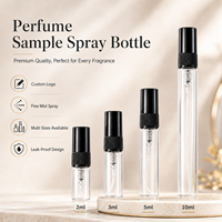 Flacon d'échantillon de parfum de haute qualité 2 ml 3 ml 5 ml 10 ml – Flacon de parfum délicat et compact à brume fine