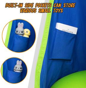 Hamaca Columpio para Niños, Interior y Exterior, Asiento Colgante Tipo Cápsula, Poliéster y Nailon Resistentes, para Camping y Senderismo - Product Image 3