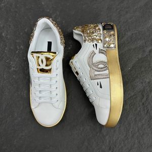 Livraison directe, nouvelles chaussures de créateurs de luxe tendance, baskets de sport originales pour hommes, Dolcegabban D, chaussures décontractées pour femmes, chaussures de marche - Product Image 1