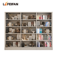 Nouvelle conception de mobilier de bibliothèque, étagère à livres en acier à double colonne