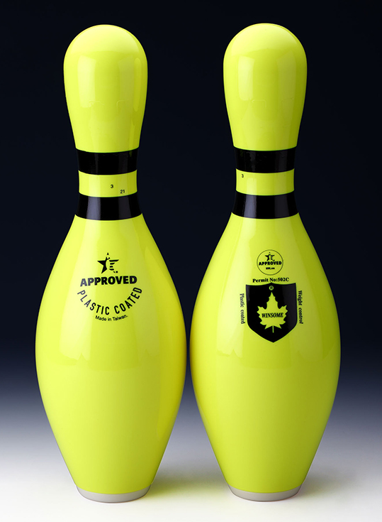 USBC Approved Glow in the Dark Maple Wood Bowling Pins - OEM/ODM