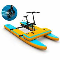 Bateau à pédales pliable InflaToGo à propulsion par hélice, en PVC haute résistance, capacité 100-500 kg, pour entreprises de location, fabricant