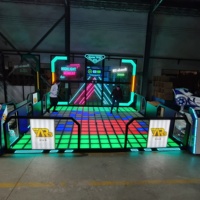 Lampe de sol interactive à grille de jeu LED, étanche IP65, tuiles de grille super pixel RGB pour divertissement en salle de jeux