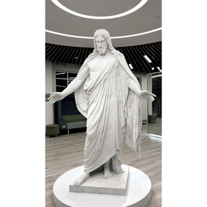 Estatua de Mármol Hecha a Mano de la Divina Misericordia de Jesús, Tamaño Real, con 1 Año de Garantía, para Interiores, Jardín, <span class=keywords><strong>Iglesia</strong></span> y Villa - Product Image 4