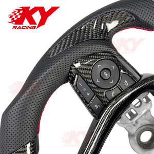 Accessoires de voiture Volant personnalisé en fibre de carbone véritable pour Toyota Camry Corolla SE XSE LE XLE GR TRD Avalon 2018-2026 - Product Image 2