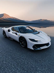 Kit carrosserie en fibre de carbone sèche style 296 Speciale pour <span class=keywords><strong>Ferrari</strong></span> 296, comprenant pare-chocs avant modifié, capot moteur, diffuseur arrière et aileron arrière - Product Image 6