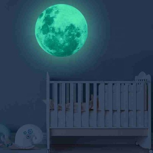 Pegatinas de Pared Luminosas de Luna y Tierra, Pegatinas de Pared 3D para Habitación Infantil, Pegatinas de Pared que Brillan en la Oscuridad para Decoración del Hogar - Product Image 4