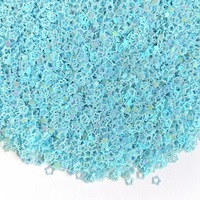 Vente en gros d'accessoires de bricolage colorés en vrac décoration d'ongles à paillettes en forme d'étoile de 4mm
