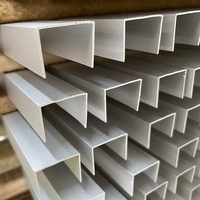 Profils en aluminium en forme de U 6063 utilisés pour les bandes LED, excellents pour l'installation encastrée dans les armoires, les coins, les murs et les plafonds