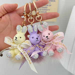 لطيف الكرتون الملونة على شكل حيوان سبيكة 3D سلسلة المفاتيح العصرية للنساء حقيبة الديكور هدية - Product Image 5