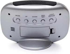 Nhà thời tiết dự báo trạm kích thước lớn LCD hiển thị đồng hồ với nhiệt độ và độ ẩm hiển thị đèn nền khi báo động và hoạt động - Product Image 3