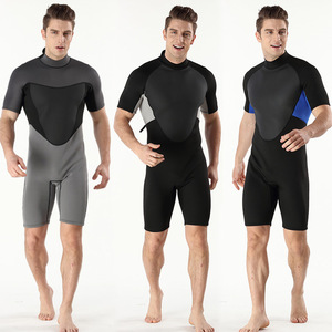 Respirável de manga curta shorts elástico liso close-fitting formação maiô adulto surf terno dos homens livre mergulho terno