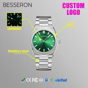 Reloj de Cuarzo Analógico con Caja de Aleación de Acero Inoxidable, Correa con Logotipo Personalizado, Resistente al Agua 5BAR, Estilo Ejecutivo de Lujo, Gran Venta - Product Image 2