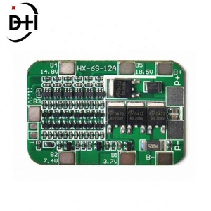 แผ่นป้องกันแบตเตอรี่ลิเธียมโพลิเมอร์ 6S22.2V12A แบบ 6 เซลล์ 18650 กระแสสูง 20V ไม่มีระบบปรับสมดุล - Product Image 2