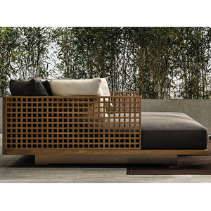 Ensemble de jardin en rotin résistant aux intempéries, plastique, 3 places, mobilier de luxe en teck pour l'extérieur, St-sf108, mobilier de luxe en teck pour l'extérieur - Product Image 3
