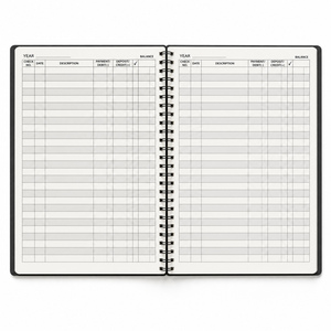 Libro de <span class=keywords><strong>Contabilidad</strong></span> A5, Cuaderno Espiral, Registro de Cheques, Cuaderno Rayado para <span class=keywords><strong>Contabilidad</strong></span> de Pequeñas Empresas - Product Image 3
