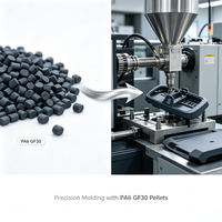Granulés de nylon modifié, granulés de polyamide PA6 GF30, qualité pour moulage par injection pour pièces automobiles et industrielles