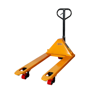 Transpaleta Manual con Capacidad de 3000 kg, Color Naranja, Ruedas de Goma, Uso en Interiores, Equipo para Plantas de Manufactura - Product Image 1