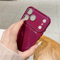 Coque de téléphone à fenêtre large effet dégradé brillant et pailleté pour iPhone 18 Pro 17 16 15 14 Pro Max, protection d'appareil photo BlingBling