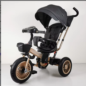 Triciclo para Bebés 4 en 1 en Oferta, Cochecito con Certificación CE, Triciclo Económico para Bebés, Triciclo de 3 Ruedas - Product Image 3
